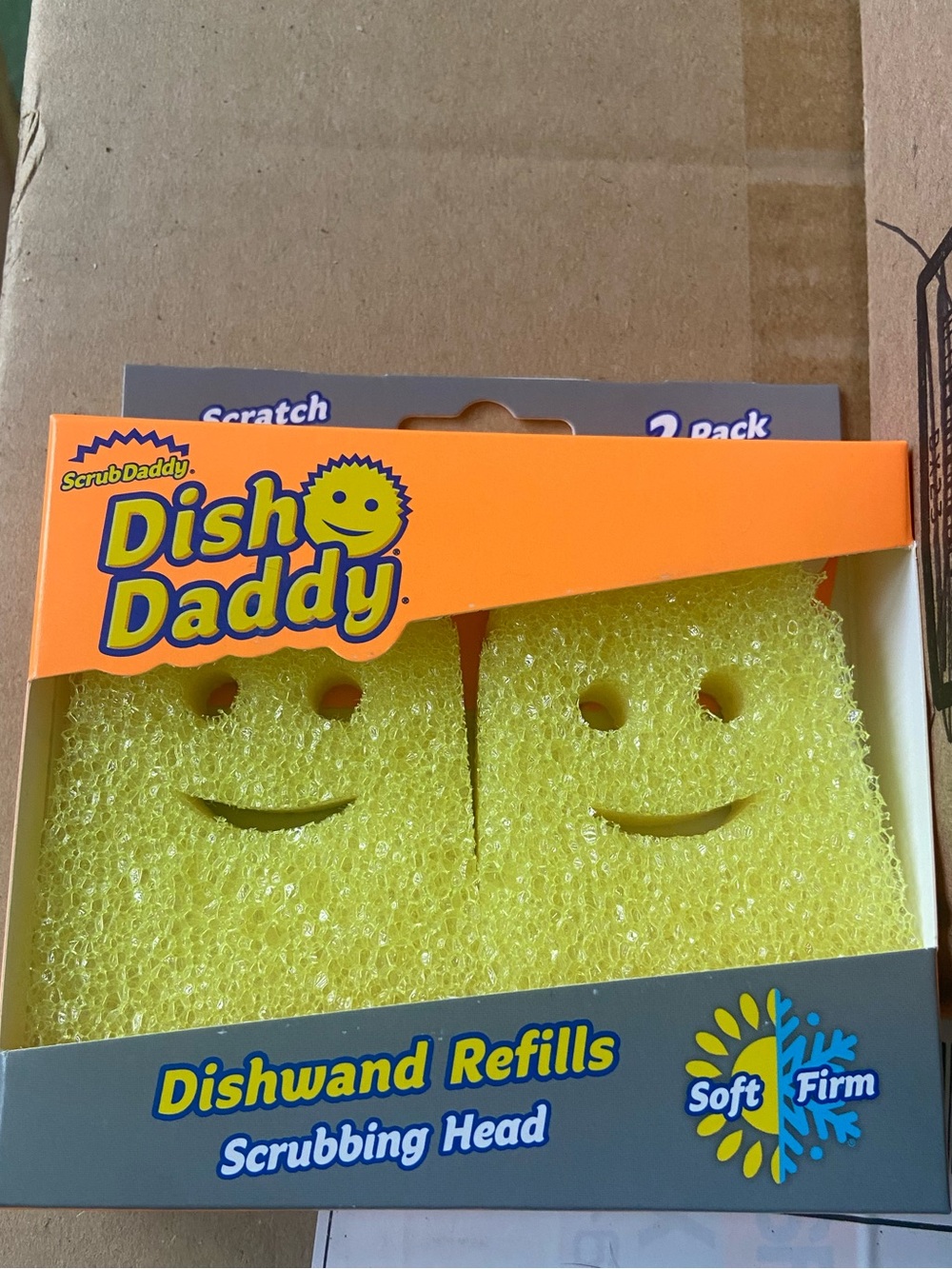 Yellow Dishwand Refills - Scrubbing Head (2 Pack)